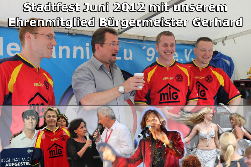 Stadtfest Ludwigsfelde 2012 mit Bürgermeister Frank Gerhard