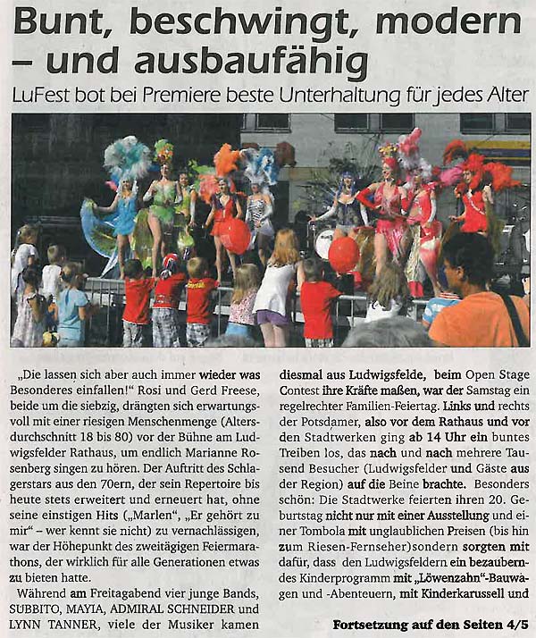 Lufest 2013 Ludwigsfelder Bote1